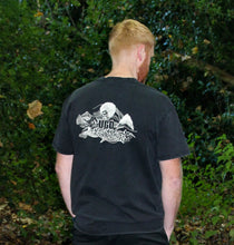 Load image into Gallery viewer, UGD Apparel &#39;NEVER STAND STILL&#39; Acid Wash Heavy Oversized Tee Charcoal Black
